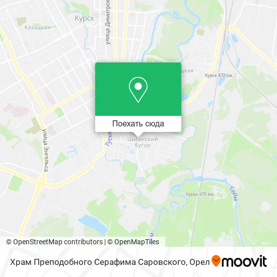 Карта Храм Преподобного Серафима Саровского