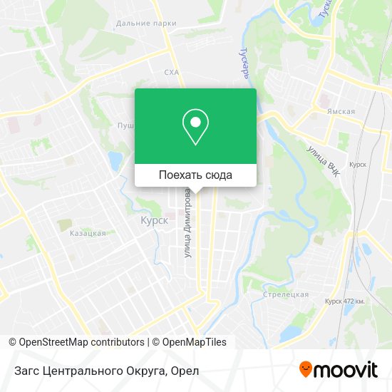 Карта Загс Центрального Округа