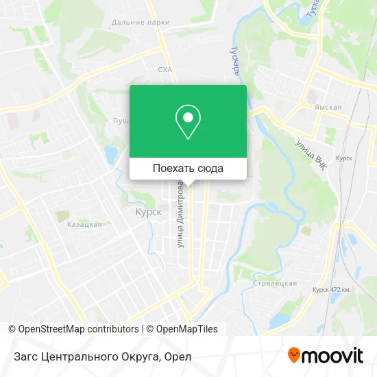 Карта Загс Центрального Округа