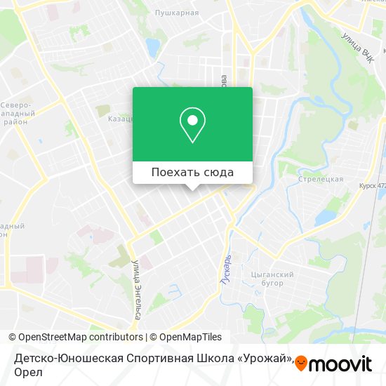 Карта Детско-Юношеская Спортивная Школа «Урожай»