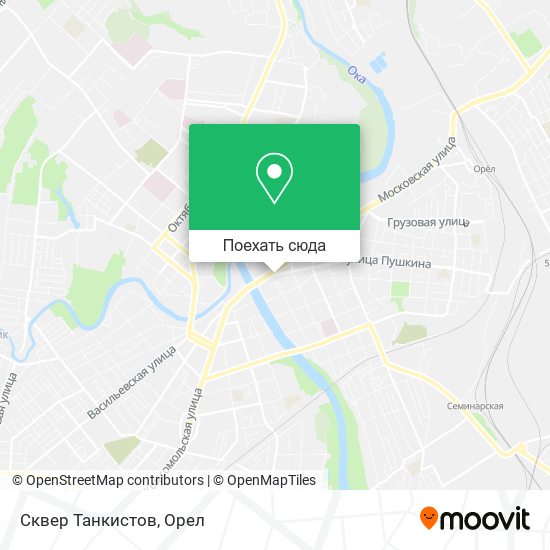 Карта Сквер Танкистов