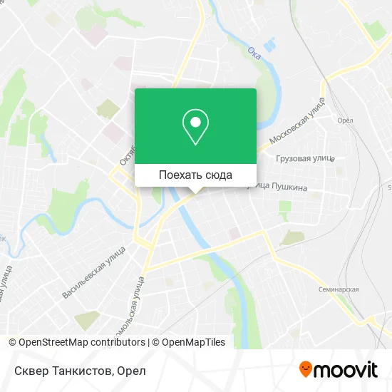 Карта Сквер Танкистов