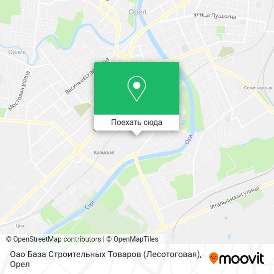 Карта Оао База Строительных Товаров (Лесотоговая)