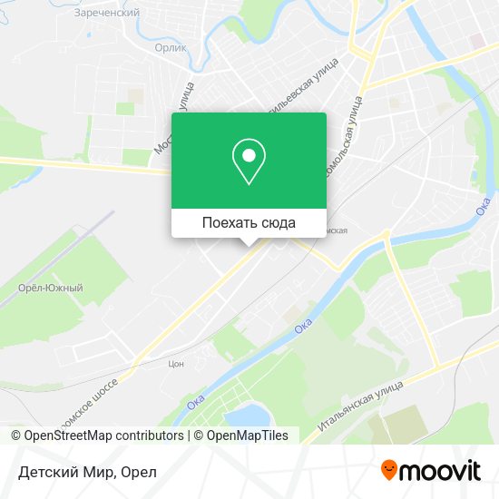 Карта Детский Мир