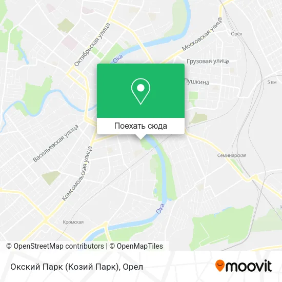 Карта Окский Парк (Козий Парк)