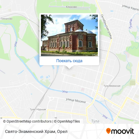 Карта Свято-Знаменский Храм