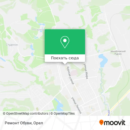 Карта Ремонт Обуви