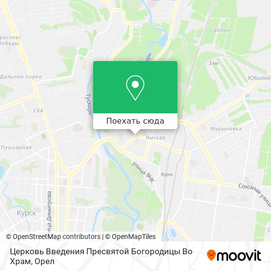 Карта Церковь Введения Пресвятой Богородицы Во Храм