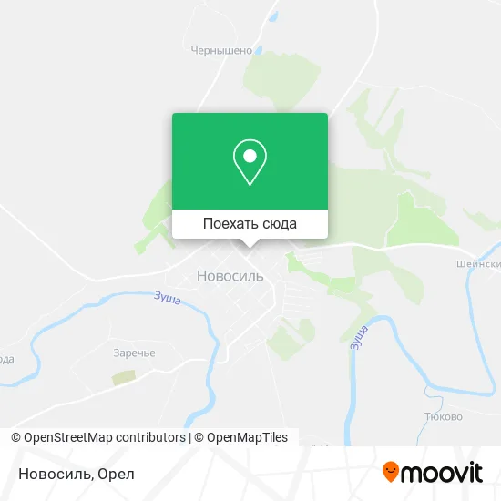 Карта Новосиль