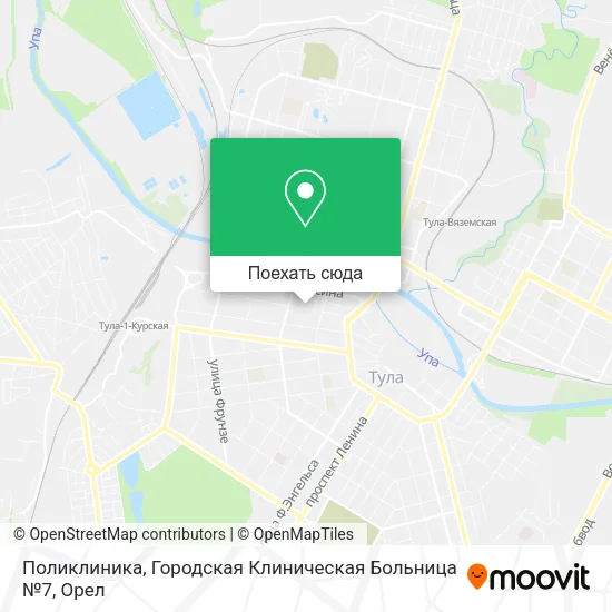 Карта Поликлиника, Городская Клиническая Больница №7