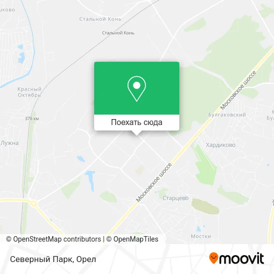 Карта Северный Парк