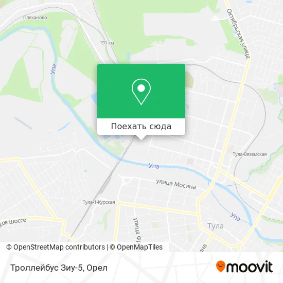 Карта Троллейбус Зиу-5