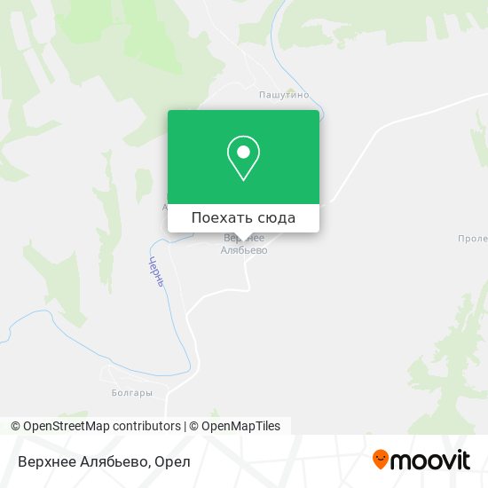 Карта Верхнее Алябьево