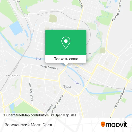Карта Зареченский Мост