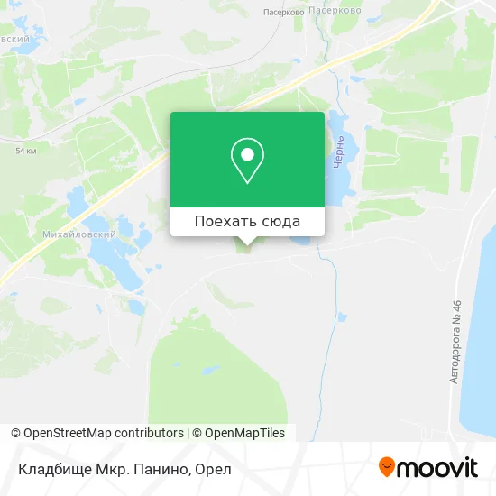 Карта Кладбище Мкр. Панино