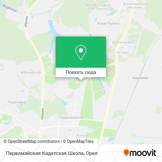 Карта Первомайская Кадетская Школа