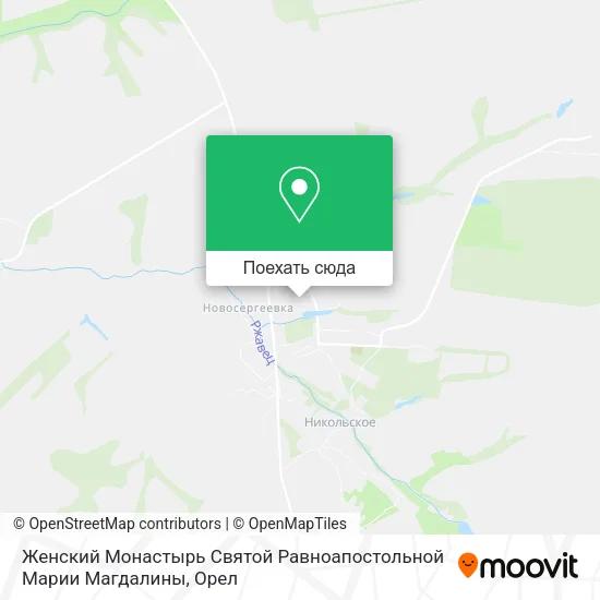 Карта Женский Монастырь Святой Равноапостольной Марии Магдалины