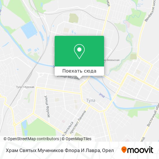 Карта Храм Святых Мучеников Флора И Лавра