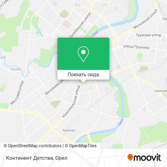 Карта Континент Детства