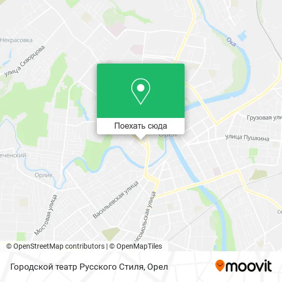Карта Городской театр Русского Стиля