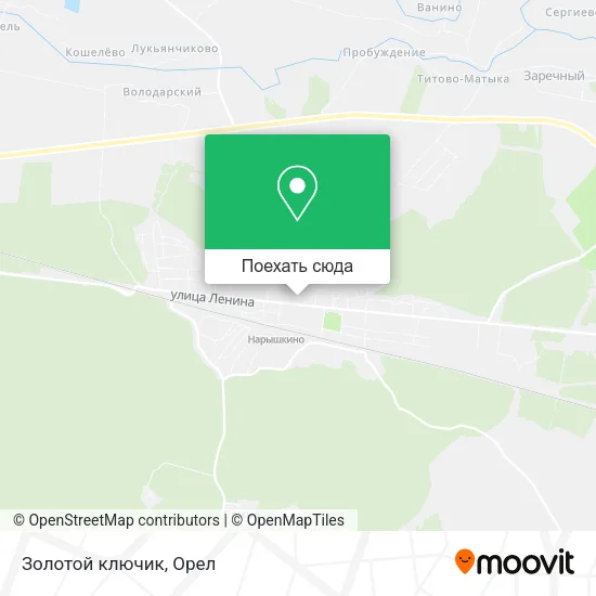 Карта Золотой ключик