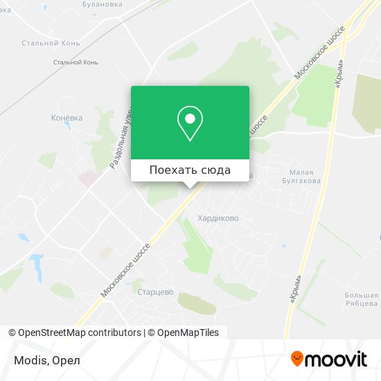 Карта Modis