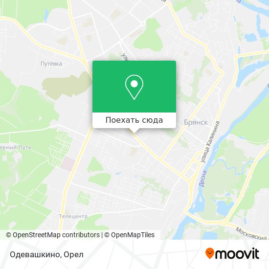 Карта Одевашкино