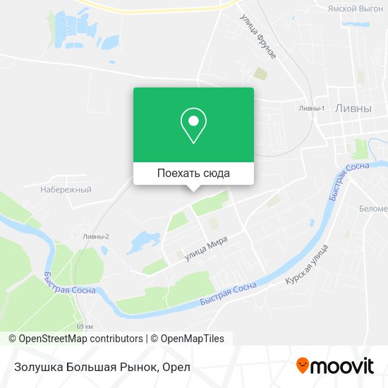 Карта Золушка Большая Рынок