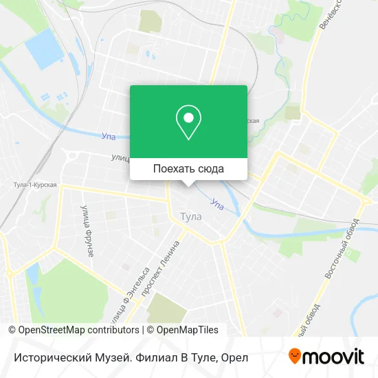 Карта Исторический Музей. Филиал В Туле