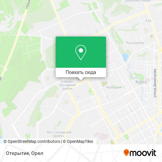 Карта Открытие
