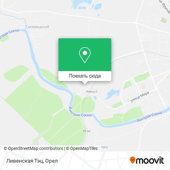 Карта Ливенская Тэц
