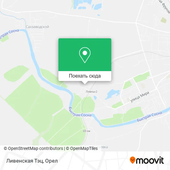 Карта Ливенская Тэц