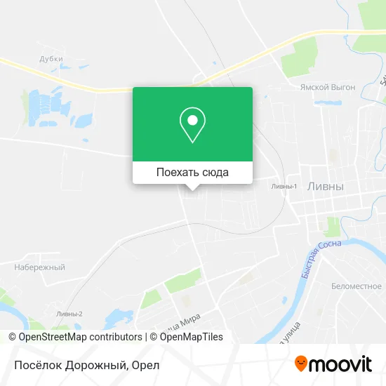 Карта Посёлок Дорожный