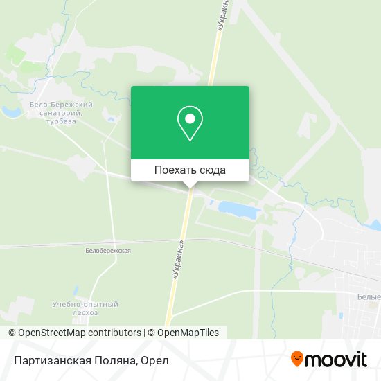 Карта Партизанская Поляна