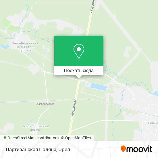 Карта Партизанская Поляна