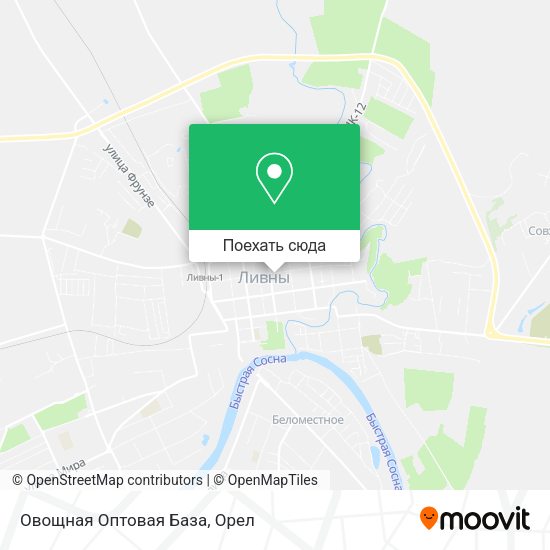 Карта Овощная Оптовая База