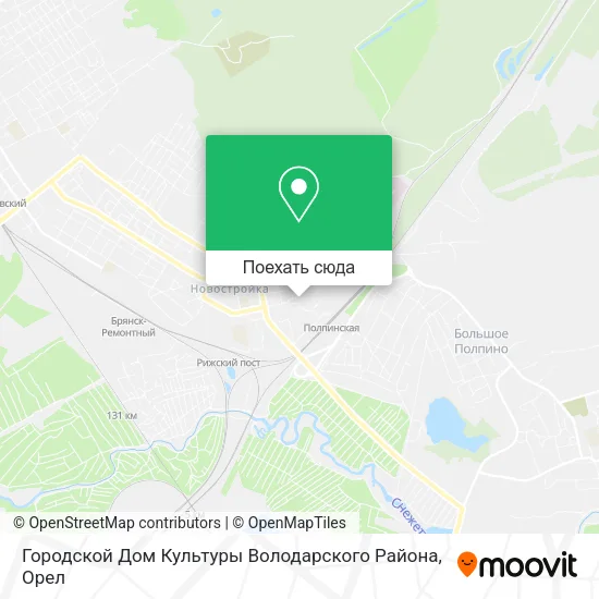 Карта Городской Дом Культуры Володарского Района
