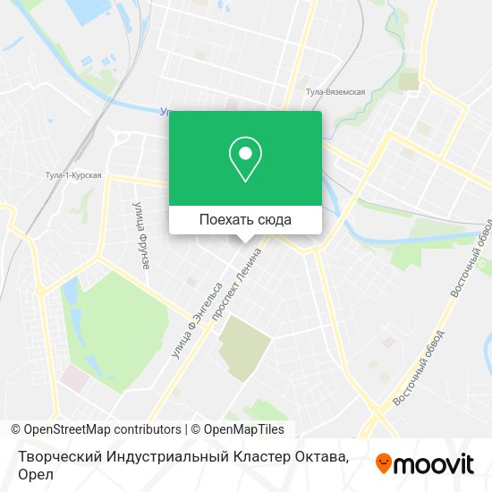 Карта Творческий Индустриальный Кластер Октава