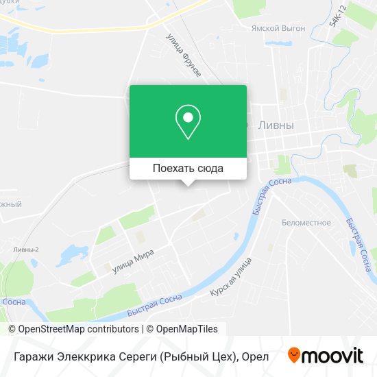 Карта Гаражи Элеккрика Сереги (Рыбный Цех)