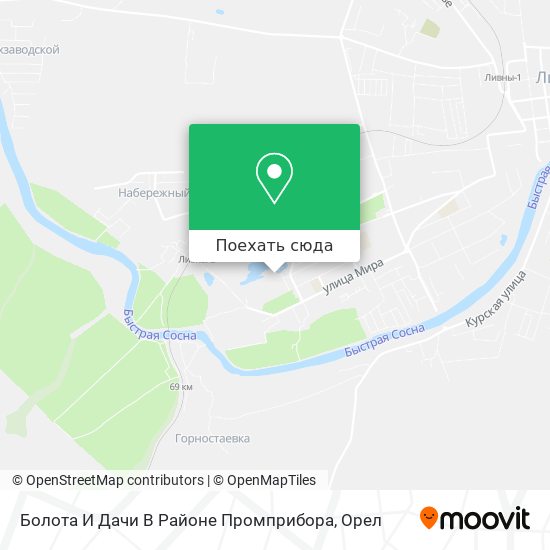 Карта Болота И Дачи В Районе Промприбора