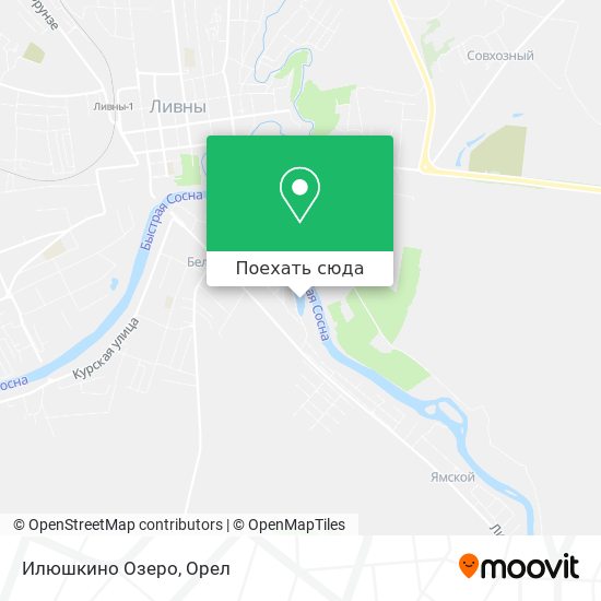 Карта Илюшкино Озеро