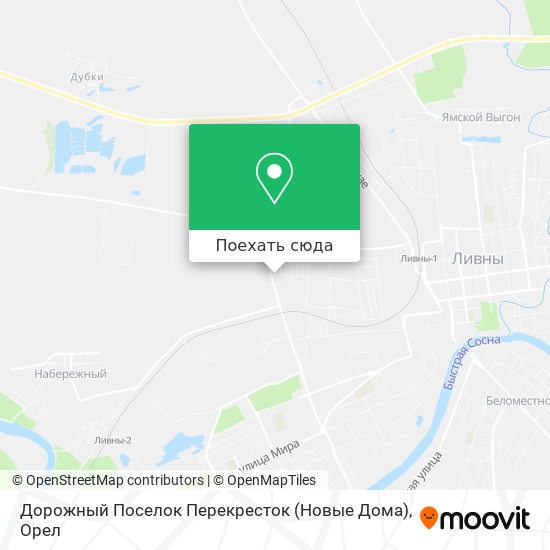 Карта Дорожный Поселок Перекресток (Новые Дома)