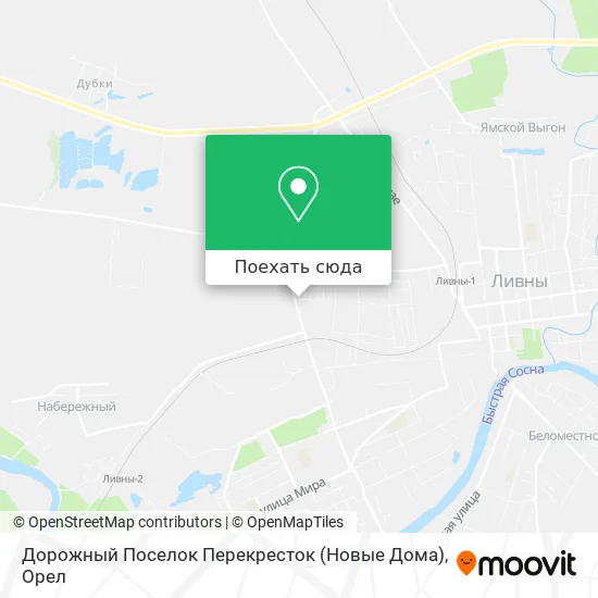 Карта Дорожный Поселок Перекресток (Новые Дома)