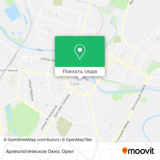 Карта Археологическое Окно