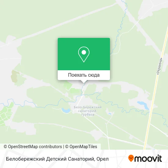 Карта Белобережский Детский Санаторий