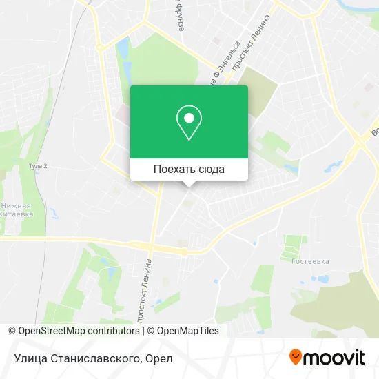 Карта Улица Станиславского