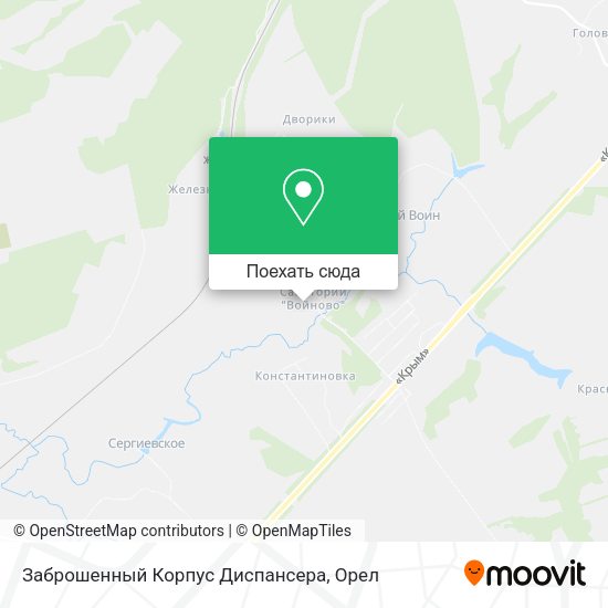 Карта Заброшенный Корпус Диспансера