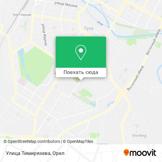 Карта Улица Тимирязева