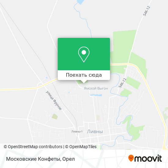 Карта Московские Конфеты