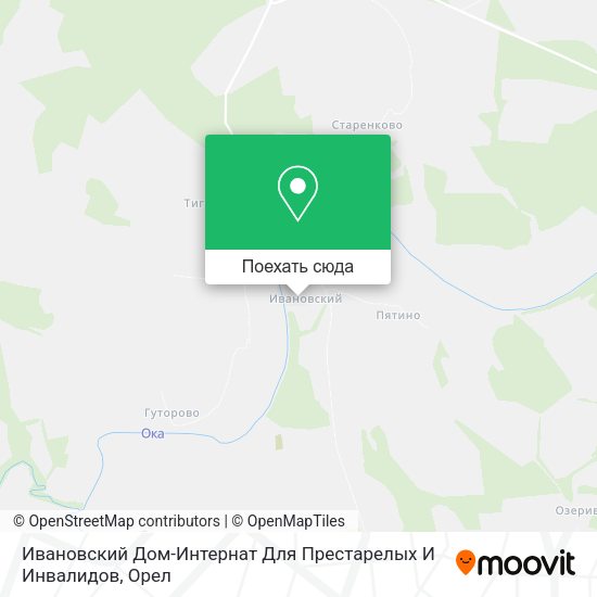Карта Ивановский Дом-Интернат Для Престарелых И Инвалидов